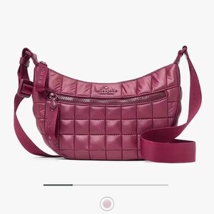 Kate Spade Quilted Burgundy Crossbody Bag